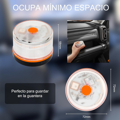 DF Luz de Emergencia V16 DGT 3.0 – Aprobada 2026, Magnética IP54 – Cumple con la Normativa 2026.